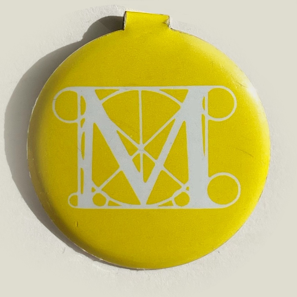 iconic Metropolitan Museum of Art NYC vintage clip on admission buttons metal